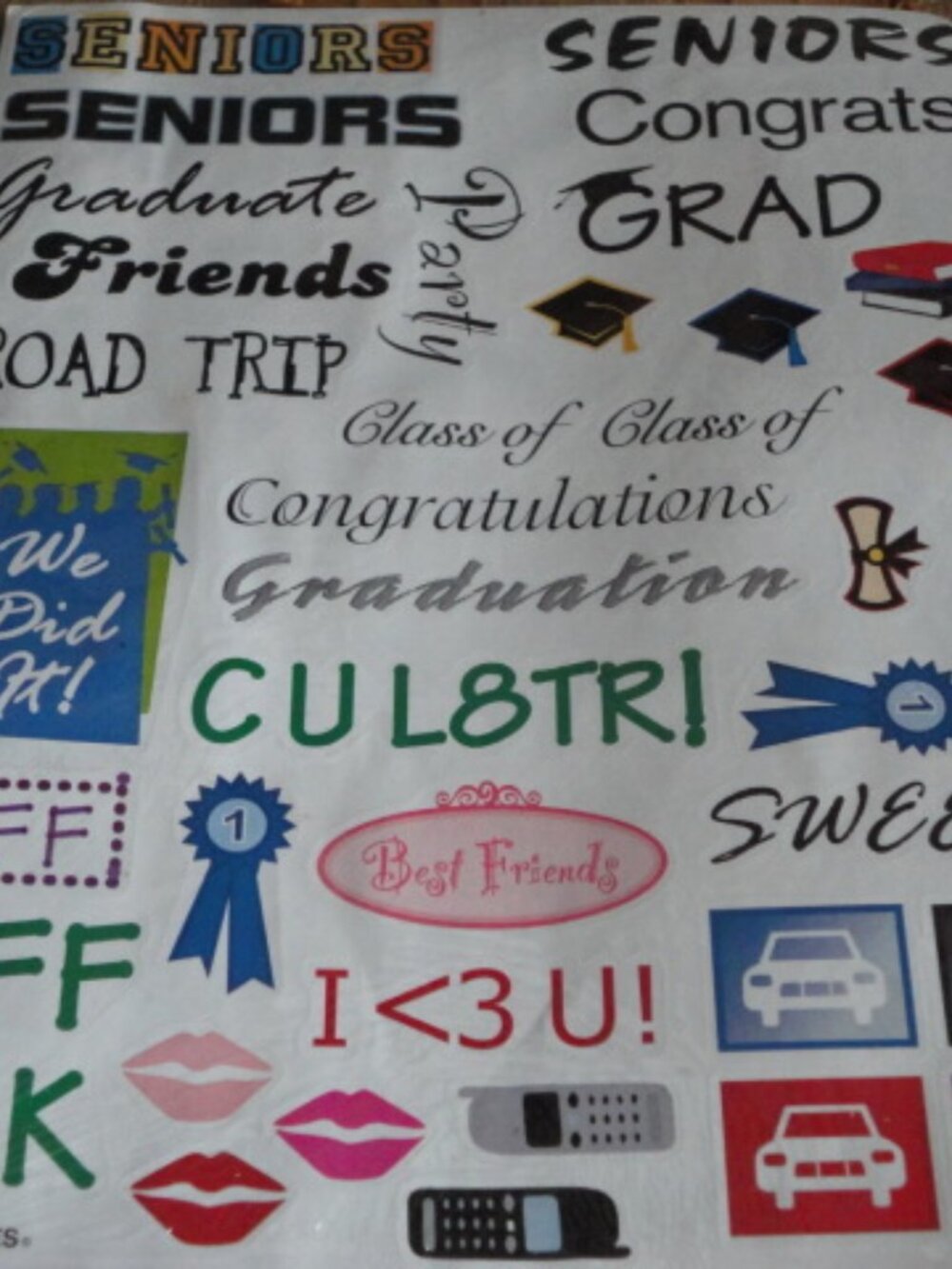 Senior Sticker Herff Jones Pack